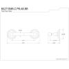 image:imageKingston Brass BA2718BB Milano Toilet Paper Holder Brushed Brass 888 x 319 x 263Matte Black