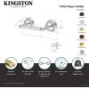 image:imageKingston Brass BA3968MB Restoration Toilet Paper Holder Matte BlackPolished Chrome
