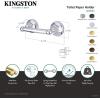 image:imageKingston Brass BA4818C Metropolitan Toilet Paper Holder 834Inch Polished ChromeMatte Black