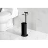image:imageKingston Brass CC2030 Continental Freestanding Toilet Paper Holder with Roll Storage and Phone Stand Matte BlackMatte Black