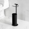 image:imageKingston Brass CC2030 Continental Freestanding Toilet Paper Holder with Roll Storage and Phone Stand Matte BlackMatte Black