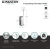 image:imageKingston Brass CC2030 Continental Freestanding Toilet Paper Holder with Roll Storage and Phone Stand Matte BlackPolished Chrome