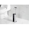 image:imageKingston Brass CC2030 Continental Freestanding Toilet Paper Holder with Roll Storage and Phone Stand Matte BlackPolished Chrome