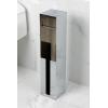 image:imageKingston Brass CC5000 Markus Freestanding Toilet Paper Holder with Roll Storage Matte BlackPolished Chrome