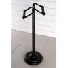 image:imageKingston Brass Vintage Freestanding Brass Double Toilet Roll Holder Polished ChromeMatte Black
