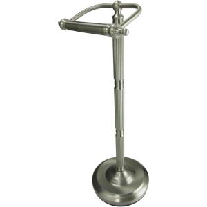 image:imageKingston Brass CC2100 Georgian Freestanding Toilet Paper Holder Matte BlackBrushed Nickel
