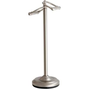 image:imageKingston Brass Vintage Freestanding Brass Double Toilet Roll Holder Polished ChromeBrushed Nickel
