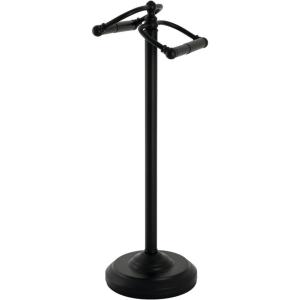 image:imageKingston Brass Vintage Freestanding Brass Double Toilet Roll Holder Polished ChromeMatte Black
