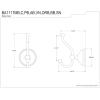 image:imageKingston Brass BA1117PB Victorian Robe Hook Polished Brass458 LengthBrushed Nickel