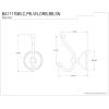 image:imageKingston Brass BAK1117MB Victorian 2Piece Robe Hook Matte Black 431 x 275 x 544Brushed Brass