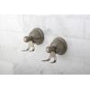 image:imageKingston Brass BAK3967PB Restoration Robe Hook Polished BrassBrushed Nickel