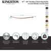 image:imageKingston Brass CC3171 Adjustable Hotel Single Curved Shower Curtain Rod Polished ChromeBrushed Nickel