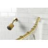 image:imageKingston Brass CC6727 Edenscape 6072 Stainless Steel Adjustable Single Curved Shower Curtain Rod Brushed Brass