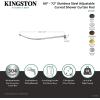 image:imageKingston Brass CC6727 Edenscape 6072 Stainless Steel Adjustable Single Curved Shower Curtain Rod Brushed Brass
