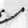 image:imageKingston Brass CC7210 Edenscape 72 Stainless Steel Single Curved Shower Curtain Rod Matte Black