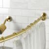 image:imageKingston Brass CC7217 Edenscape 72 Stainless Steel Single Curved Shower Curtain Rod Brushed Brass