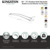 image:imageKingston Brass CCD2175 Adjustable 60Inch72Inch Double Curved Stainless Steel Shower Curtain Rod Oil Rubbed BronzeBrushed Nickel