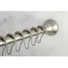 image:imageKingston Brass KSR118 Edenscape 6072 Stainless Steel Adjustable Tension Shower Curtain Rod with Rings Brushed NickelBrushed Nickel
