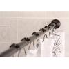 image:imageKingston Brass KSR118 Edenscape 6072 Stainless Steel Adjustable Tension Shower Curtain Rod with Rings Brushed NickelOil Rubbed Bronze
