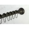 image:imageKingston Brass KSR118 Edenscape 6072 Stainless Steel Adjustable Tension Shower Curtain Rod with Rings Brushed NickelOil Rubbed Bronze