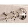 image:imageKingston Brass KSR118 Edenscape 6072 Stainless Steel Adjustable Tension Shower Curtain Rod with Rings Brushed NickelPolished Chrome