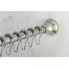 image:imageKingston Brass KSR118 Edenscape 6072 Stainless Steel Adjustable Tension Shower Curtain Rod with Rings Brushed NickelPolished Chrome