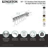 image:imageKingston Brass SCC2715 Edenscape 6072 Stainless Steel Adjustable Tension Shower Curtain Rod with Rings Oil Rubbed BronzeOil Rubbed Bronze