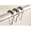 image:imageKingston Brass SRCR125 Roller Ball Shower Curtain Rings Oil Rubbed Bronze 281 x 156 x 031 12PcsSetPolished Chrome