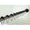image:imageKingston Brass SRK608 Edenscape Adjustable Shower Curtain Rod with Ring Combo Brushed NickelOil Rubbed Bronze
