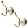 image:imageKingston Brass BAK1117SN Victorian 2Piece Robe Hook Brushed NickelPolished Brass