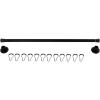 image:imageKingston Brass KSR360 Edenscape 3660 Stainless Steel Adjustable Shower Curtain Rod with Rings Matte Black