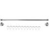 image:imageKingston Brass KSR361 Edenscape 3660 Stainless Steel Adjustable Shower Curtain Rod with Rings Polished Chrome