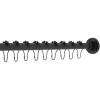 image:imageKingston Brass KSR600 Edenscape 6072 Stainless Steel Adjustable Tension Shower Curtain Rod with Rings Matte Black