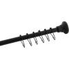 image:imageKingston Brass SCC2810 Edenscape 3860 Stainless Steel Adjustable Shower Curtain Rod with Rings Matte Black