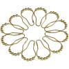 image:imageKingston Brass SRCR125 Roller Ball Shower Curtain Rings Oil Rubbed Bronze 281 x 156 x 031 12PcsSetBrushed Brass