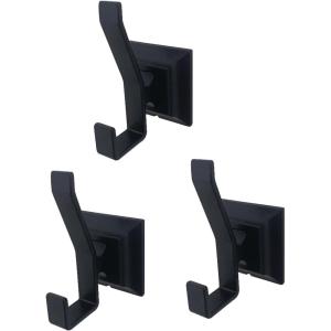 image:imageKingston Brass BAHK6127MB Monarch 3Piece Bathroom Robe HookTowel Hook Matte Black