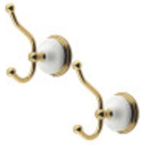 image:imageKingston Brass BAK1117SN Victorian 2Piece Robe Hook Brushed NickelPolished Brass