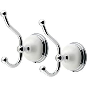 image:imageKingston Brass BAK1117SN Victorian 2Piece Robe Hook Brushed NickelPolished Chrome