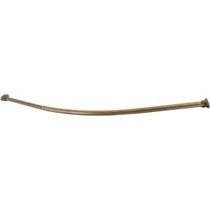 image:imageKingston Brass CC3171 Adjustable Hotel Single Curved Shower Curtain Rod Polished ChromeAntique Brass
