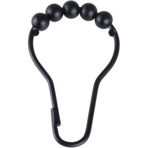 image:imageKingston Brass SRCR125 Roller Ball Shower Curtain Rings Oil Rubbed Bronze 281 x 156 x 031 12PcsSetMatte Black