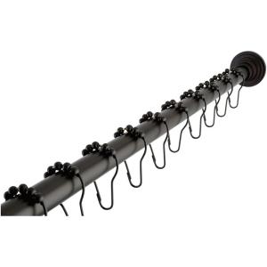 image:imageKingston Brass SRK608 Edenscape Adjustable Shower Curtain Rod with Ring Combo Brushed NickelOil Rubbed Bronze
