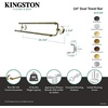 image:imageKingston Brass BA1113MB Victorian Dual Towel Bar Matte BlackAntique Brass