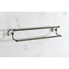 image:imageKingston Brass BA1113MB Victorian Dual Towel Bar Matte BlackAntique Brass