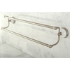 image:imageKingston Brass BA1113MB Victorian Dual Towel Bar Matte BlackBrushed Nickel
