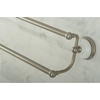 image:imageKingston Brass BA1113MB Victorian Dual Towel Bar Matte BlackBrushed Nickel