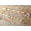 image:imageKingston Brass BA1113MB Victorian Dual Towel Bar Matte BlackPolished Brass