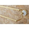 image:imageKingston Brass BA1113MB Victorian Dual Towel Bar Matte BlackPolished Brass