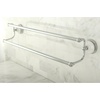 image:imageKingston Brass BA1113MB Victorian Dual Towel Bar Matte BlackPolished Chrome
