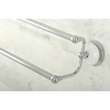 image:imageKingston Brass BA1113MB Victorian Dual Towel Bar Matte BlackPolished Chrome