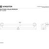 image:imageKingston Brass BA1751PB Heritage 24Inch TowelBar Polished BrassPolished Chrome